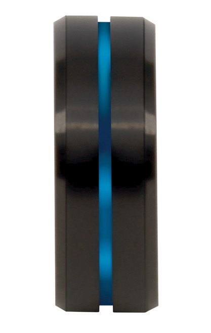 Rothco Tungsten Carbide Thin Blue Line Ring - Black / 7