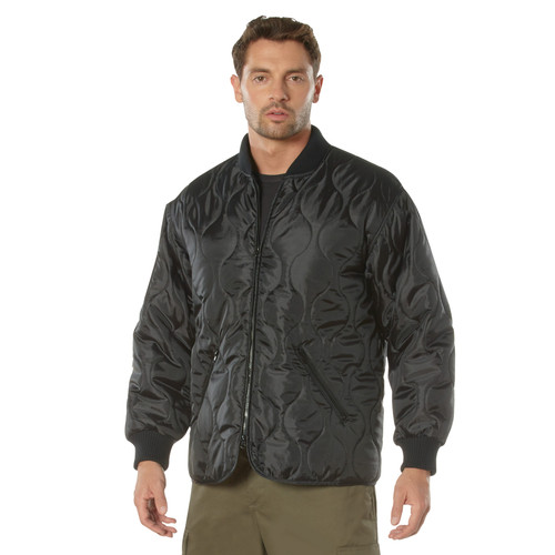Rothco Concealed Carry Quilted Woobie Jacket - Black
