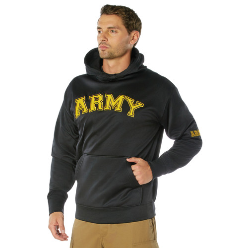 Rothco Army Pullover Hoodie - Black - Army