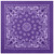 Rothco Trainmen Paisley Bandana - 22" X 22" - Purple