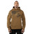 Rothco US Flag / USMC Eagle, Globe, & Anchor Concealed Carry Hoodie - Coyote Brown
