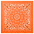 Rothco Trainmen Paisley Bandana - 22" X 22" - Orange