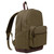 Rothco Vintage Canvas Teardrop Backpack With Leather Accents - Olive Drab
