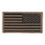 Rothco American Flag Patch - Hook Back - Black / Khaki / Reverse