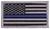 Rothco Thin Blue Line Police U.S. Flag Patch - Hook Back