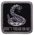 Rothco Don't Tread On Me Morale Patch - Black / Bulk Packaging