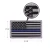 Rothco Thin Blue Line Police U.S. Flag Patch - Hook Back