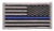 Rothco Thin Blue Line Police U.S. Flag Patch - Hook Back