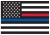 Rothco Thin Blue Line & Thin Red Line Flag Decal 
