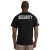 Rothco 2-Sided Security T-Shirt with US Flag On Sleeve - Black