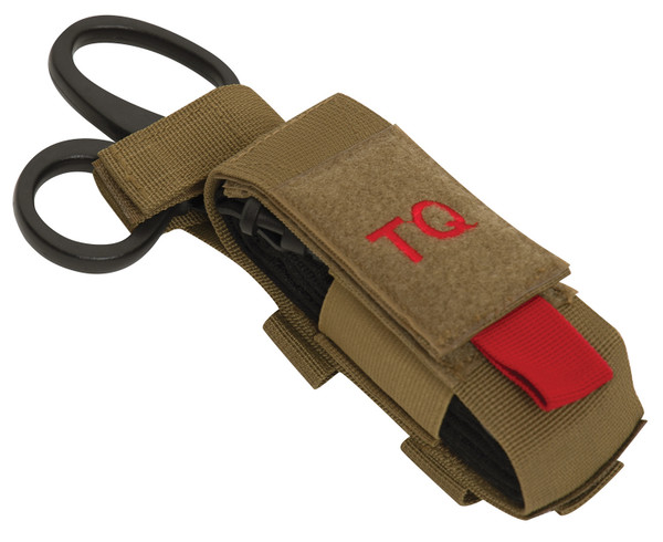 Rothco MOLLE Tactical Tourniquet and Shear Holder Pouch - Coyote Brown
