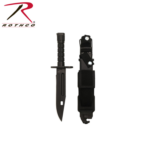 Rothco G.I. Type M-9 Bayonet W/ Sheath - Black