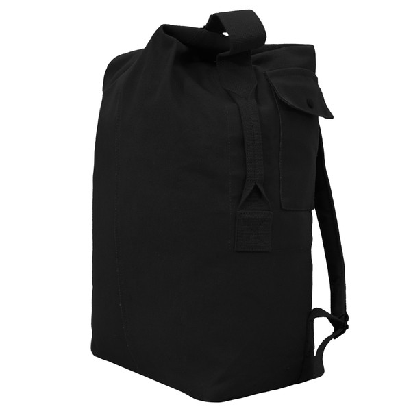 Rothco Nomad Canvas Duffle Backpack - Black