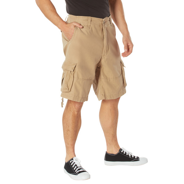 Rothco Vintage Utility Cargo Shorts - Khaki