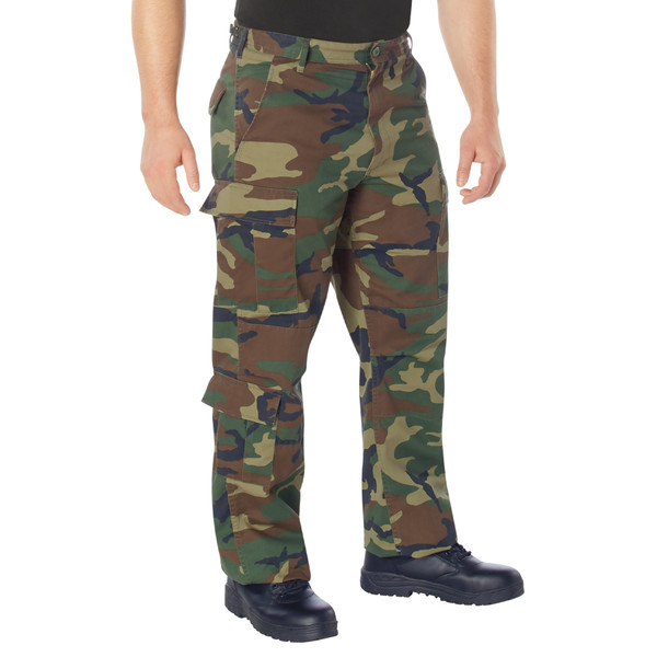 Rothco Vintage Paratrooper Cargo Fatigue Pants - Woodland Camo
