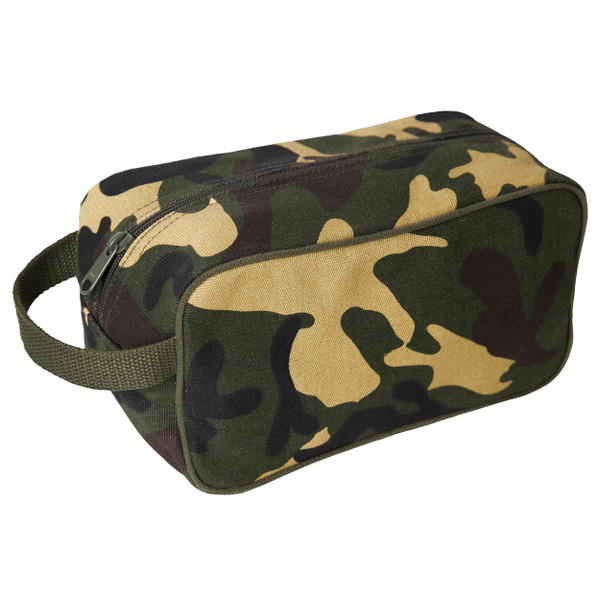 Rothco Canvas Travel Dopp Kit - Woodland Camo