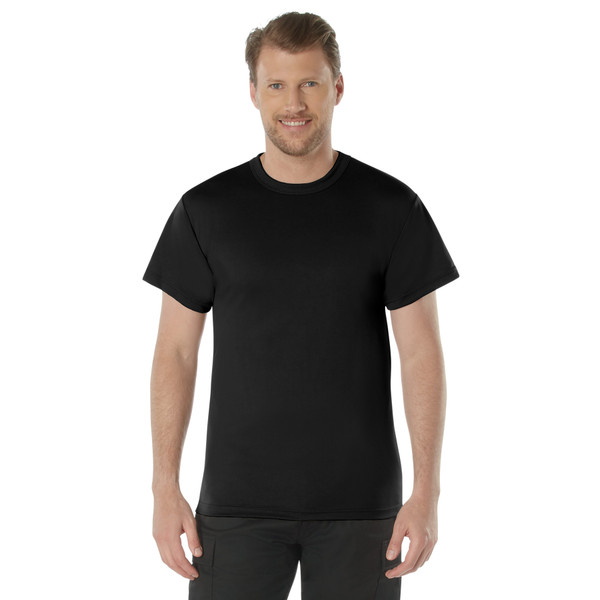 Rothco Quick Dry Moisture Wicking T-Shirt - Black