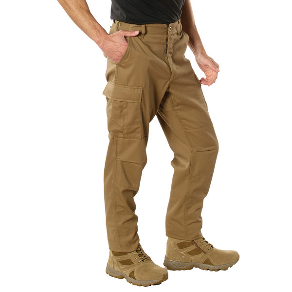 Rothco Relaxed Fit Zipper Fly BDU Pants - Coyote Brown