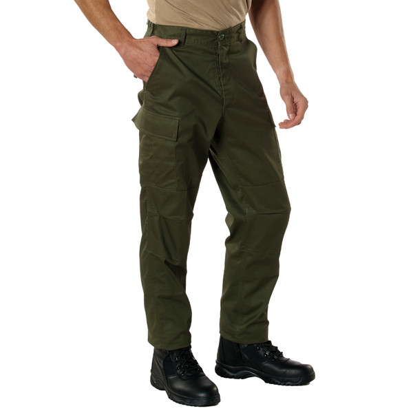 Rothco Relaxed Fit Zipper Fly BDU Pants - Olive Drab