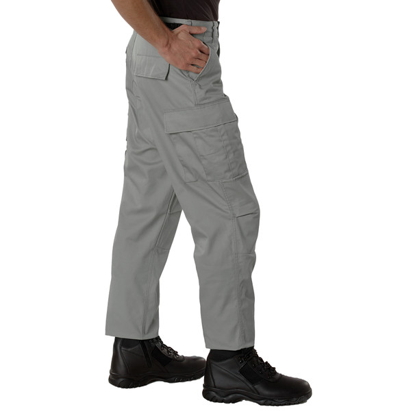 Rothco Relaxed Fit Zipper Fly BDU Pants - Grey