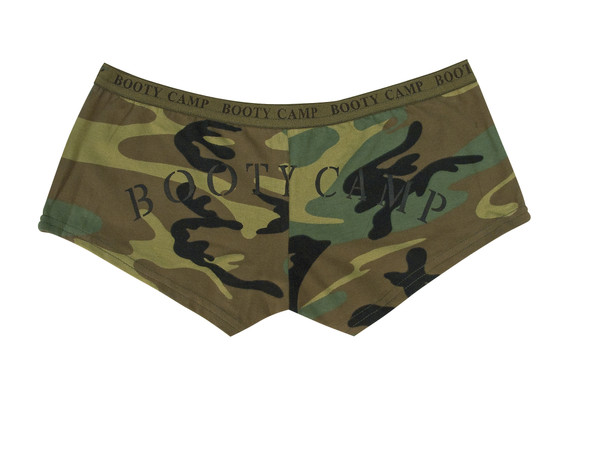 Rothco Woodland Camo "Booty Camp" Booty Shorts & Tank Top - Bottom