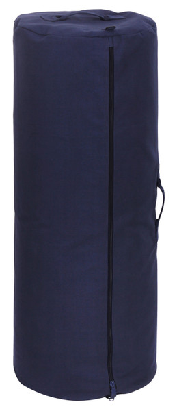 Rothco Canvas Duffle Bag with Side Zipper - Navy Blue
