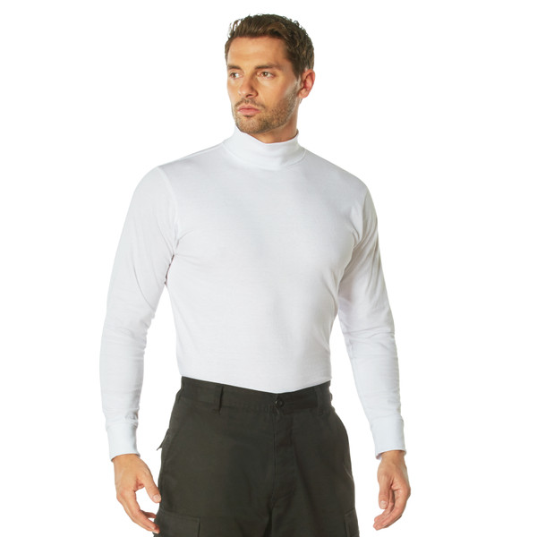 Rothco Mock Turtleneck - White