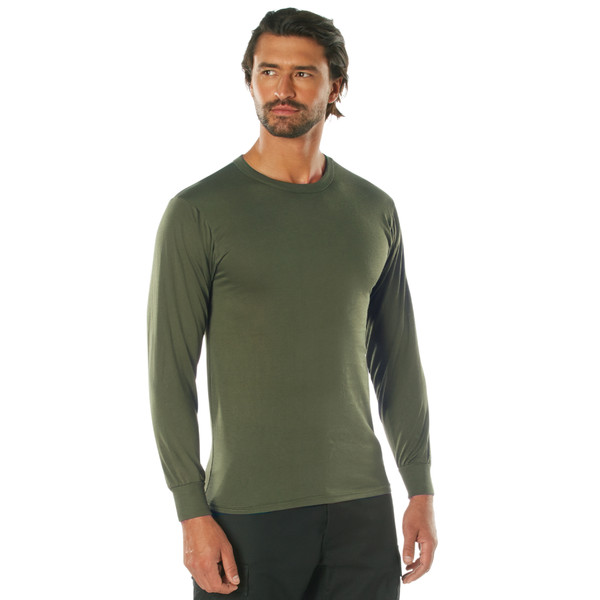 Rothco Moisture Wicking Long Sleeve T-Shirt - Olive Drab