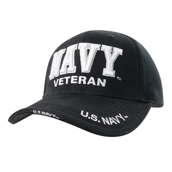 Rothco Deluxe Low Profile Military Branch Veteran Cap - Navy
