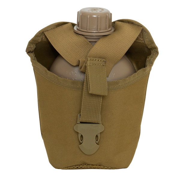 Rothco MOLLE Compatible 1 Quart Canteen Pouch / Cover - Coyote Brown