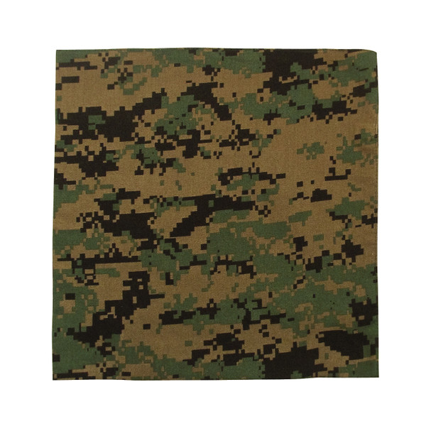 Rothco Digital Camo Bandana - Woodland Digital Camo