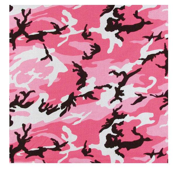 Rothco Colored Camo Bandana - Pink Camo