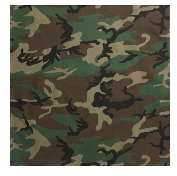Rothco Classic Camo Bandana - Woodland Camo