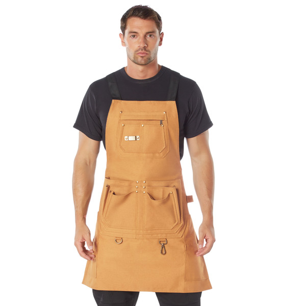 Rothco Canvas Full Work Apron - Coyote Brown