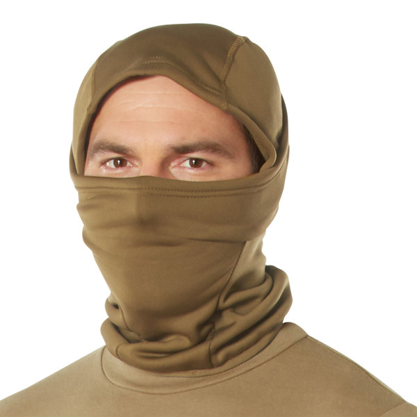 Rothco Hinged Helmet Liner Balaclava - Coyote Brown