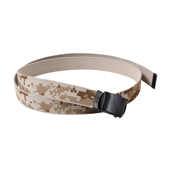 Rothco Camo Reversible Web Belt - Desert Digital / Tan / 54 Inches