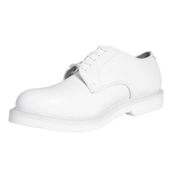 Rothco Military Uniform Oxford Leather Shoes - White / 5 / Regular