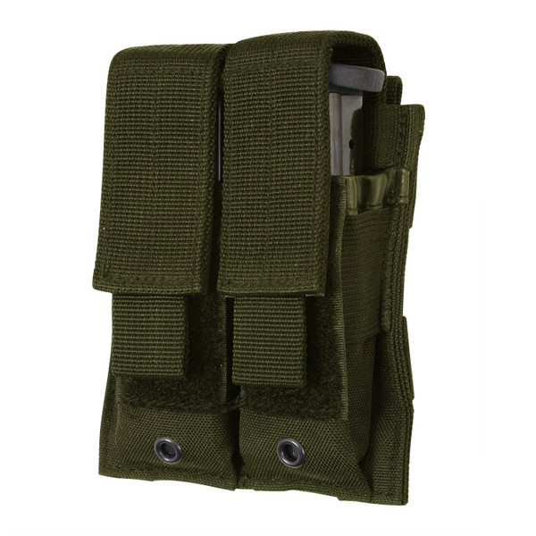 Rothco MOLLE Double Pistol Mag Pouch - Olive Drab