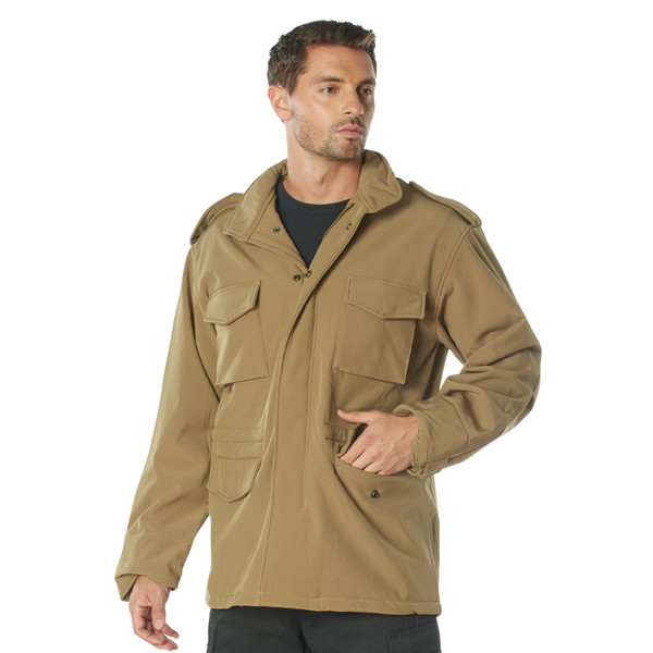 Rothco Soft Shell Tactical M-65 Field Jacket - Coyote Brown