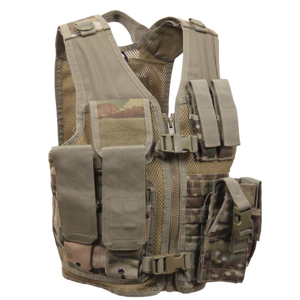 Rothco Kid's Tactical Cross Draw Vest - MultiCam