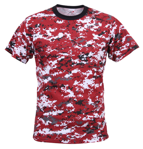 Rothco Digital Camo T-Shirt - Red Digital Camo