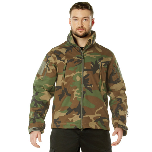 Rothco Concealed Carry Soft Shell Jacket - Woodland Camo