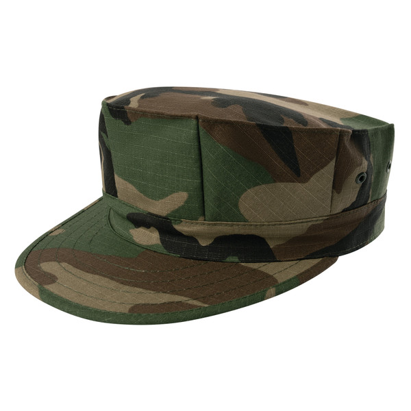 Rothco 8 Point Military Cap - Woodland Camo