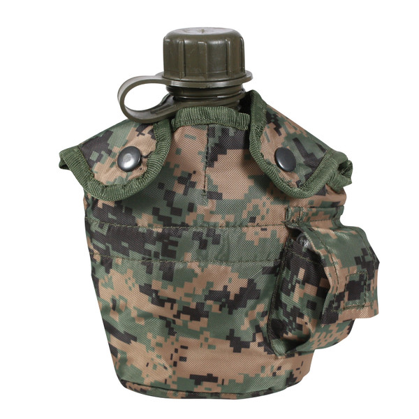 Rothco G.I. Style Canteen Cover - Woodland Digital Camo