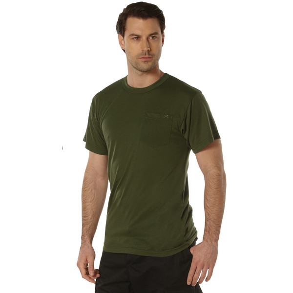 Rothco Moisture Wicking Pocket T-Shirt - Olive Drab