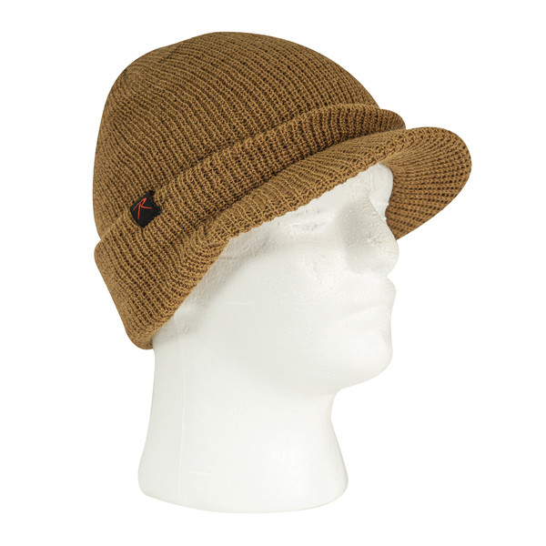 Rothco Watch Cap with Brim - Coyote Brown