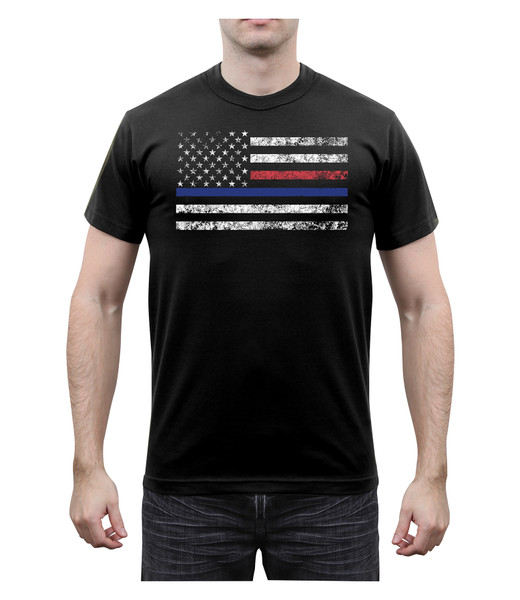 Rothco Thin Blue Line & Thin Red Line T-shirt