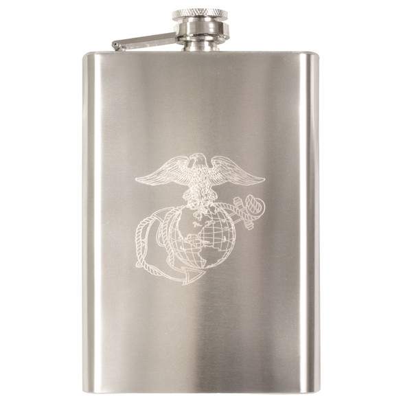 Rothco Engraved USMC Stainless Steel Flask