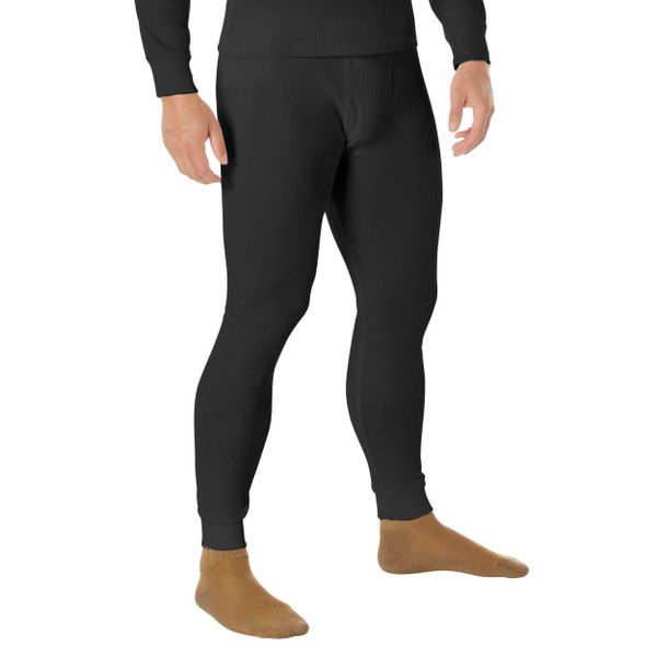 Rothco Thermal Knit Underwear Bottoms - Black