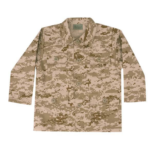 Rothco Kids Camo BDU Shirt - Desert Digital Camo